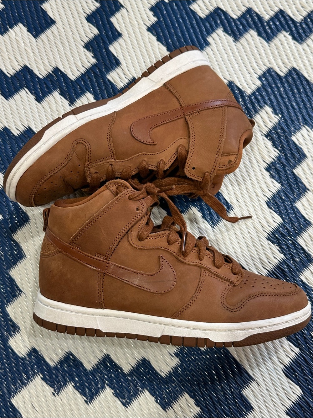 Nike Dunk High Premium Peacan Sneakers Size 6.5